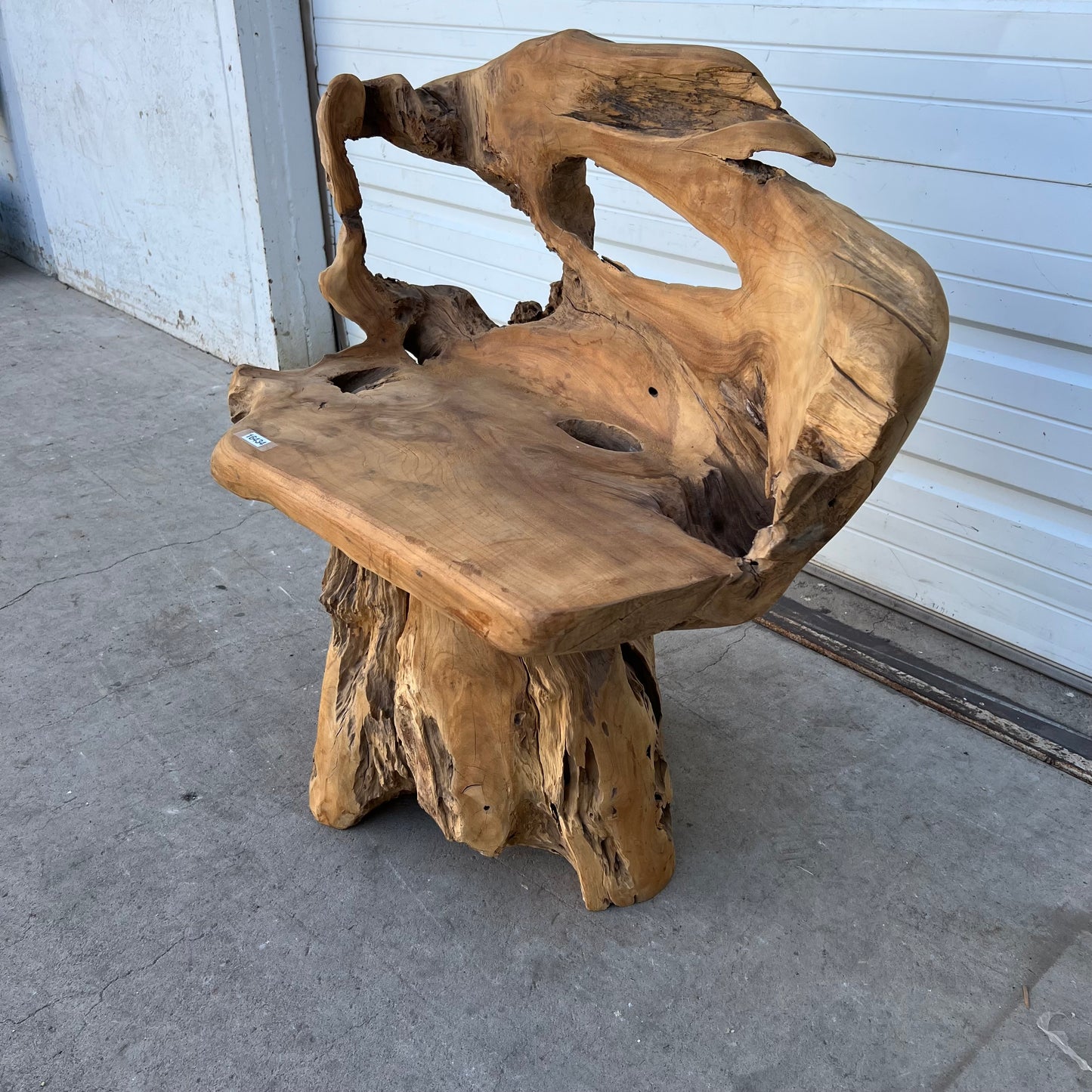 Primitive Wooden Stump/Root Chair