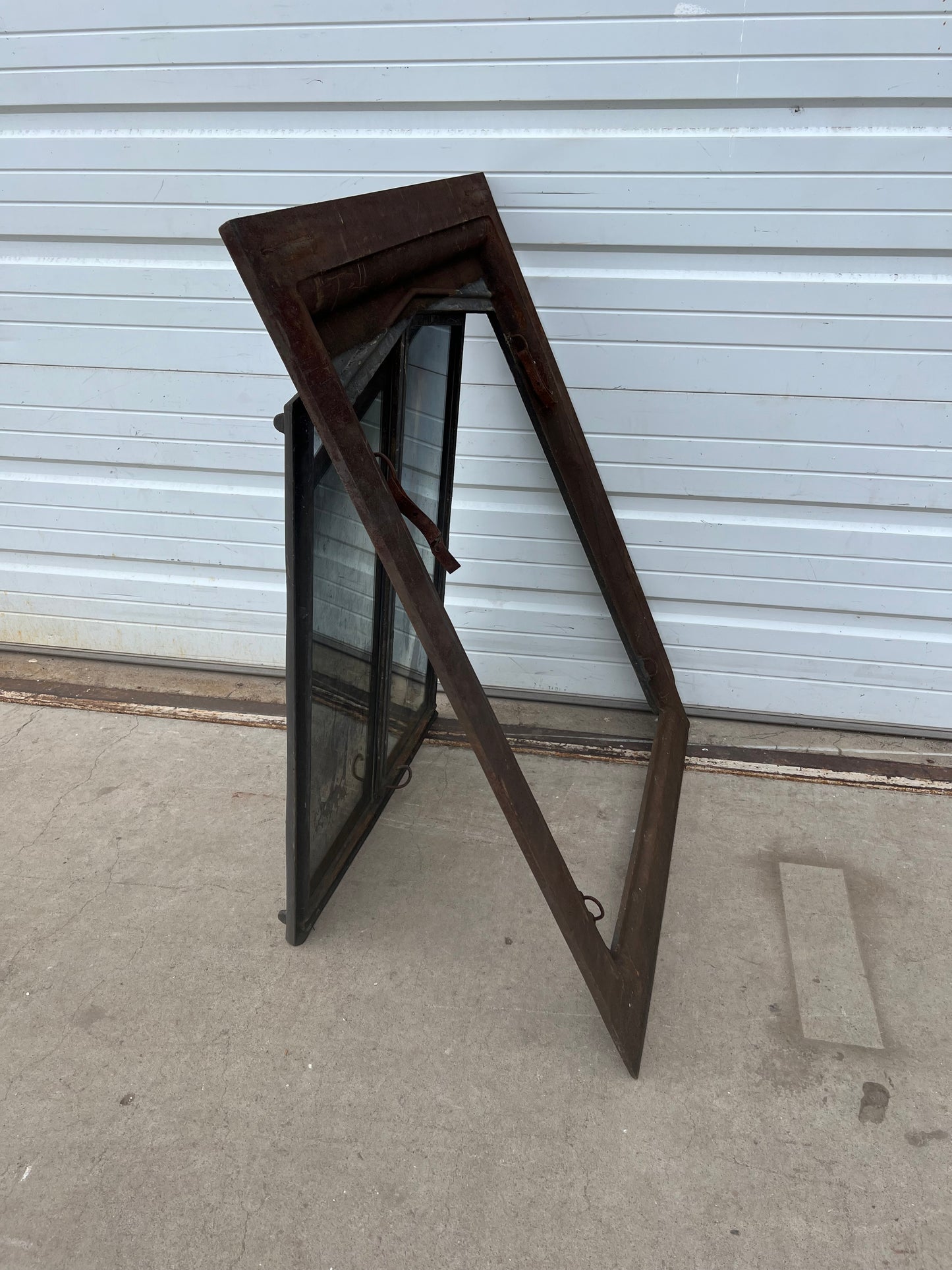 Rectangular Iron Mirrored 2 Pane Window