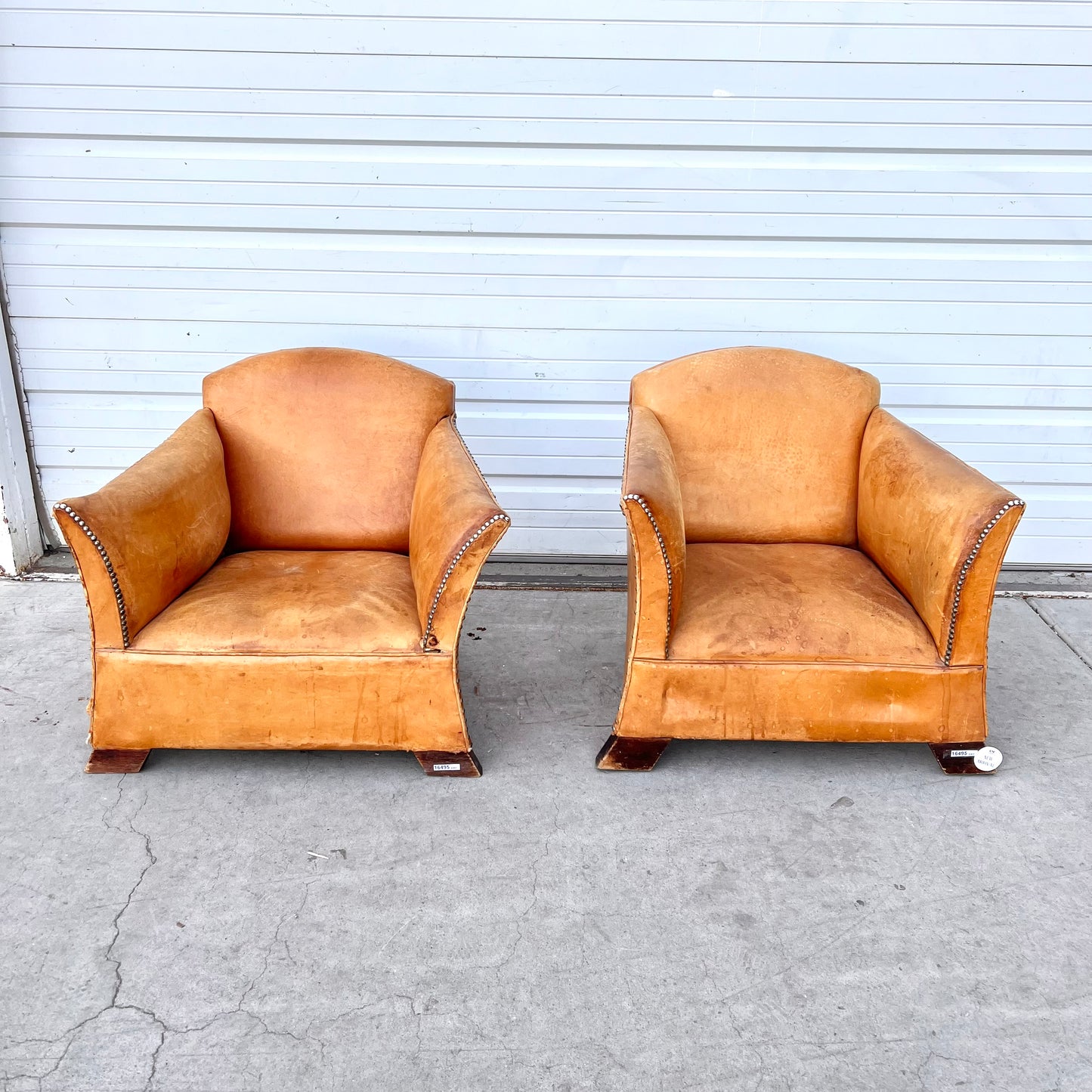 Pair of Petite French Club Chairs