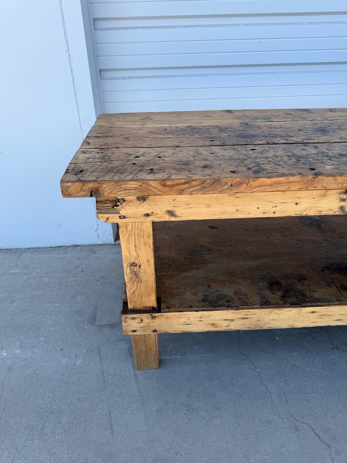 Distressed Farmhouse Work Table