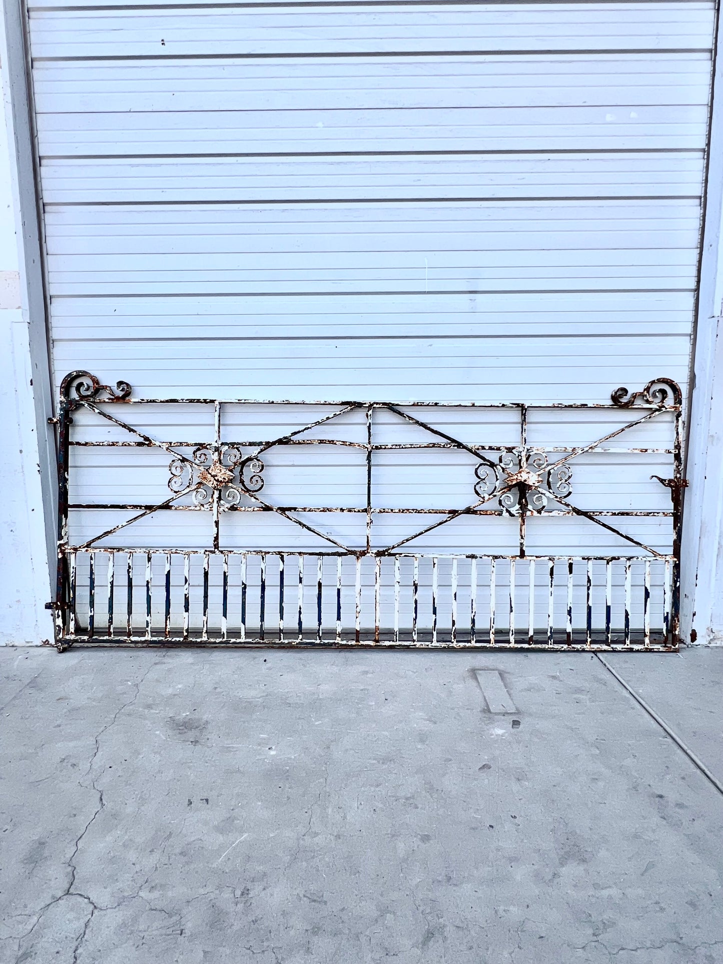 French Cast Iron Painted Gate