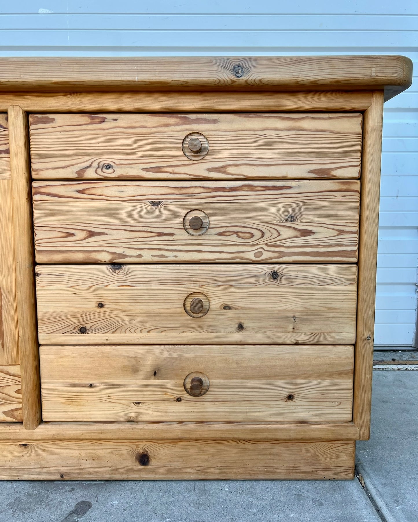 Danish Pine Store Counter / Sideboard