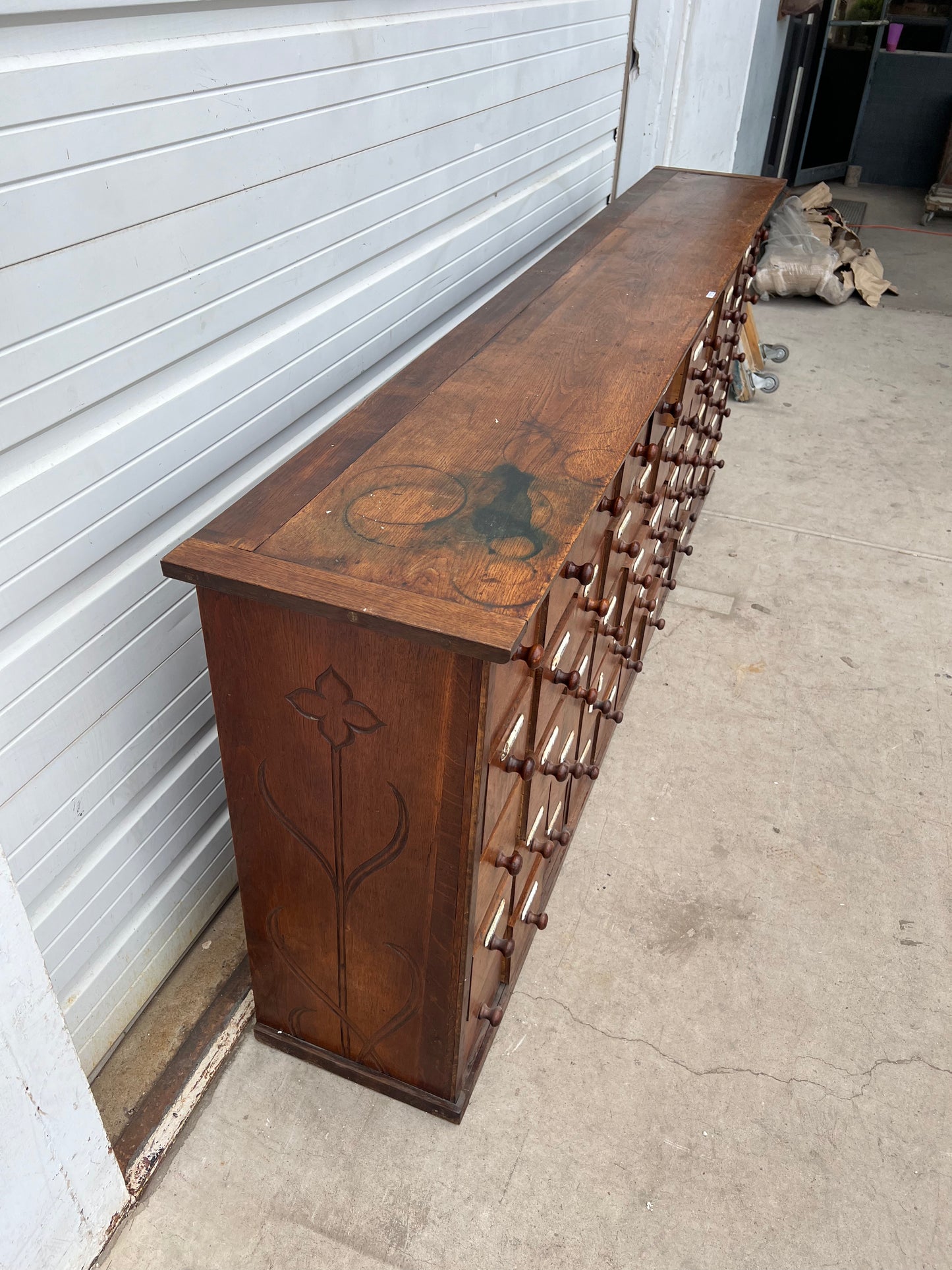 Wood Dutch Apothecary Cabinet w/60 Drawers