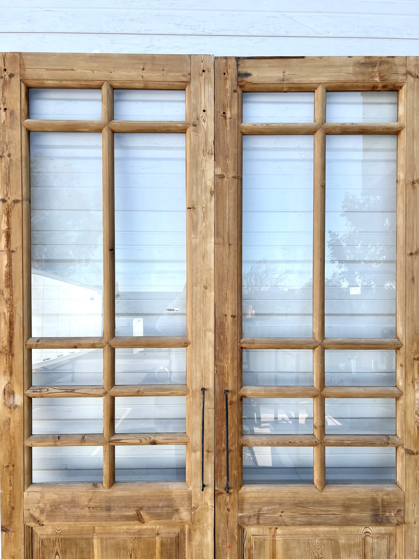 Pair of Wood French Doors w/20 Lites