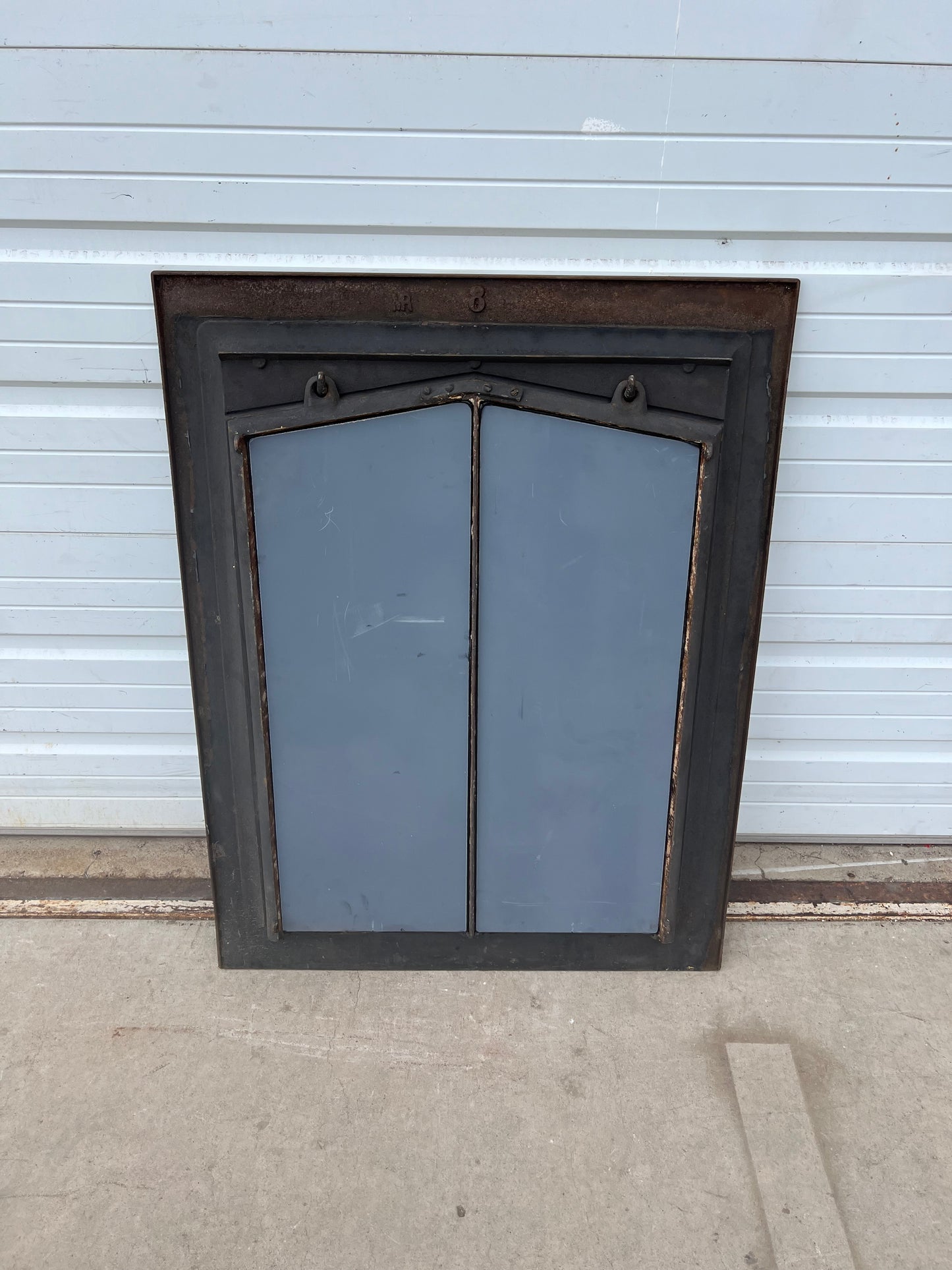 Rectangular Iron Mirrored 2 Pane Window