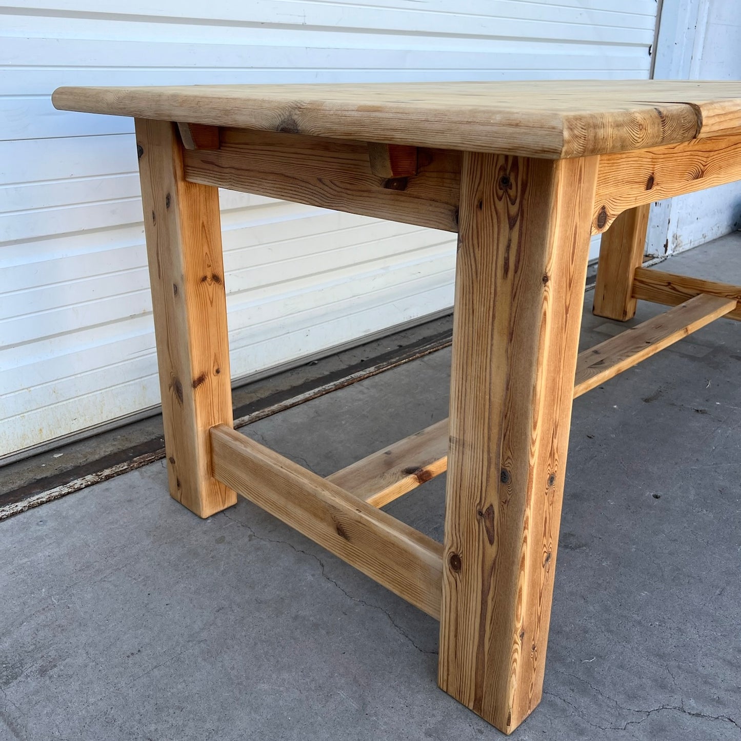 Rectangular Danish Pine Dining Table with 2 Leaves