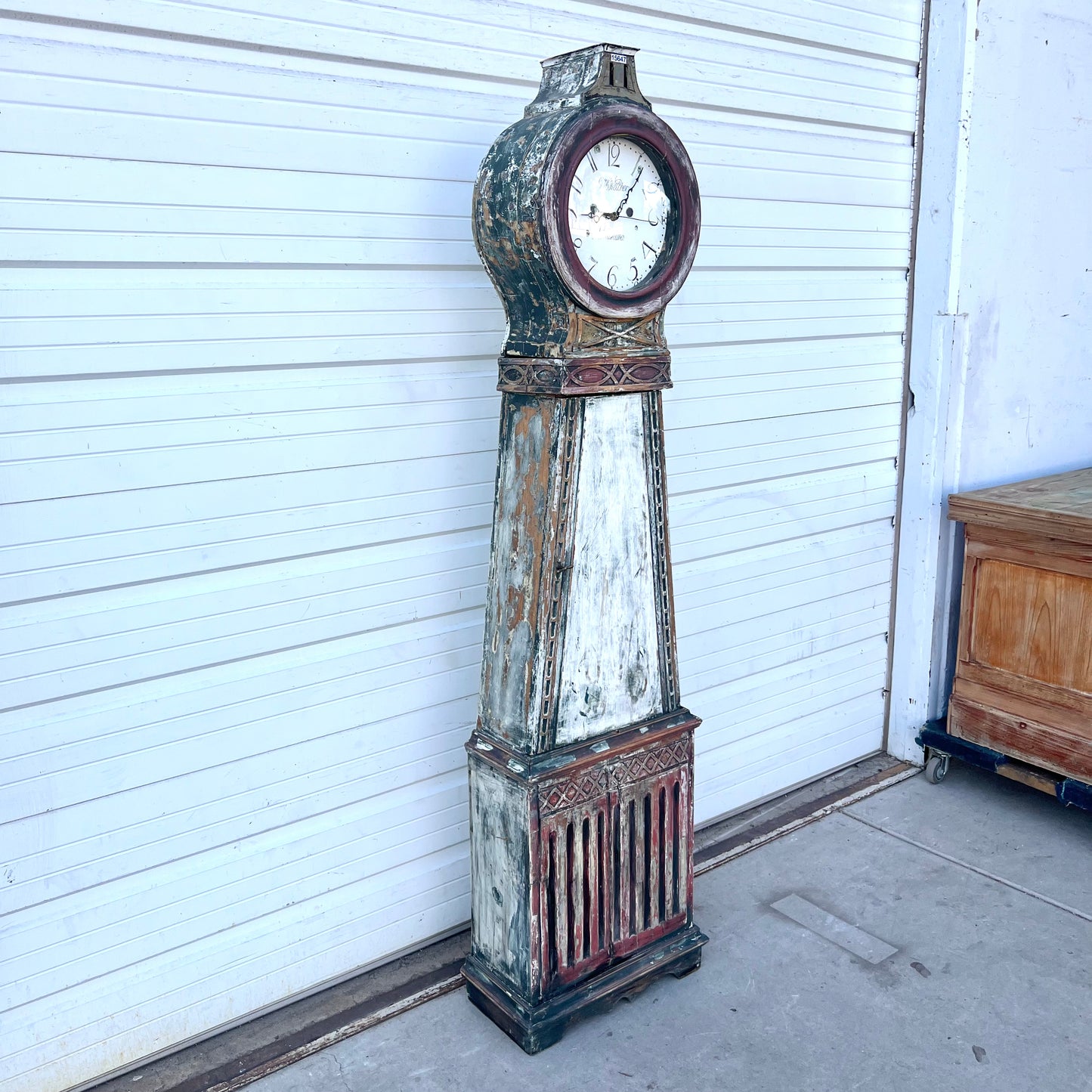 19th C. Swedish Painted Mora Clock Case