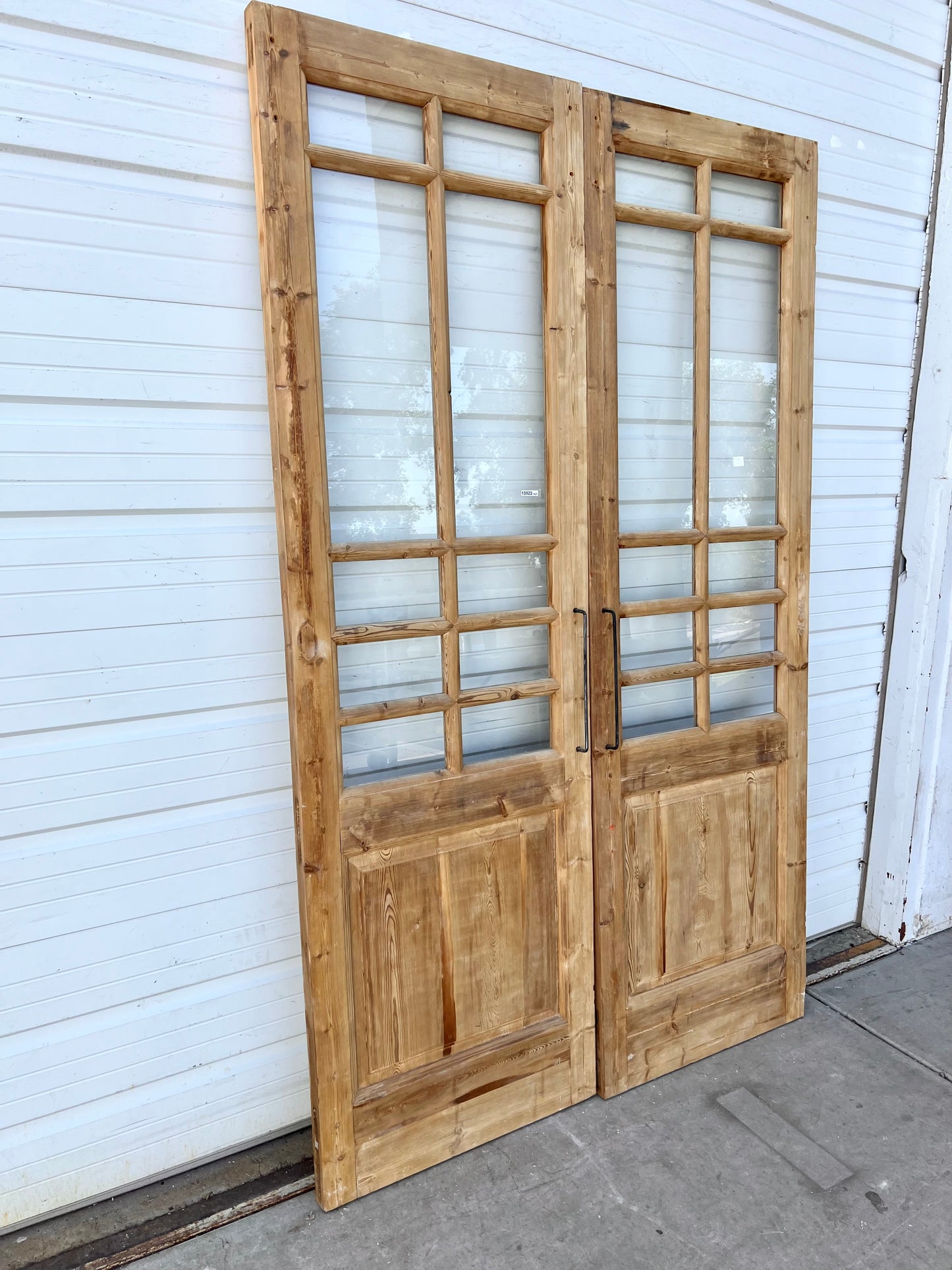 Pair of Wood French Doors w/20 Lites