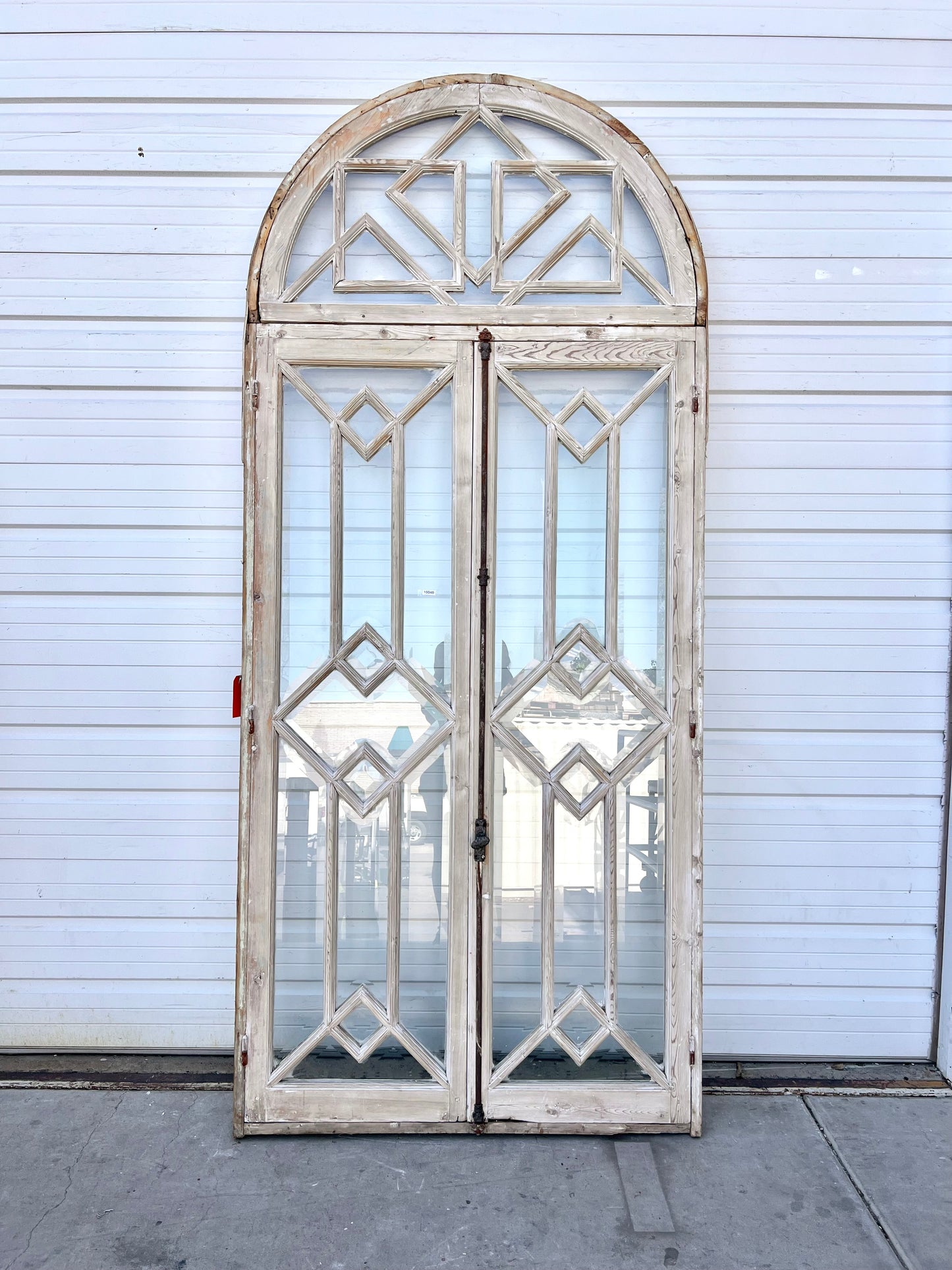 Pair of French Doors with Arched Transom