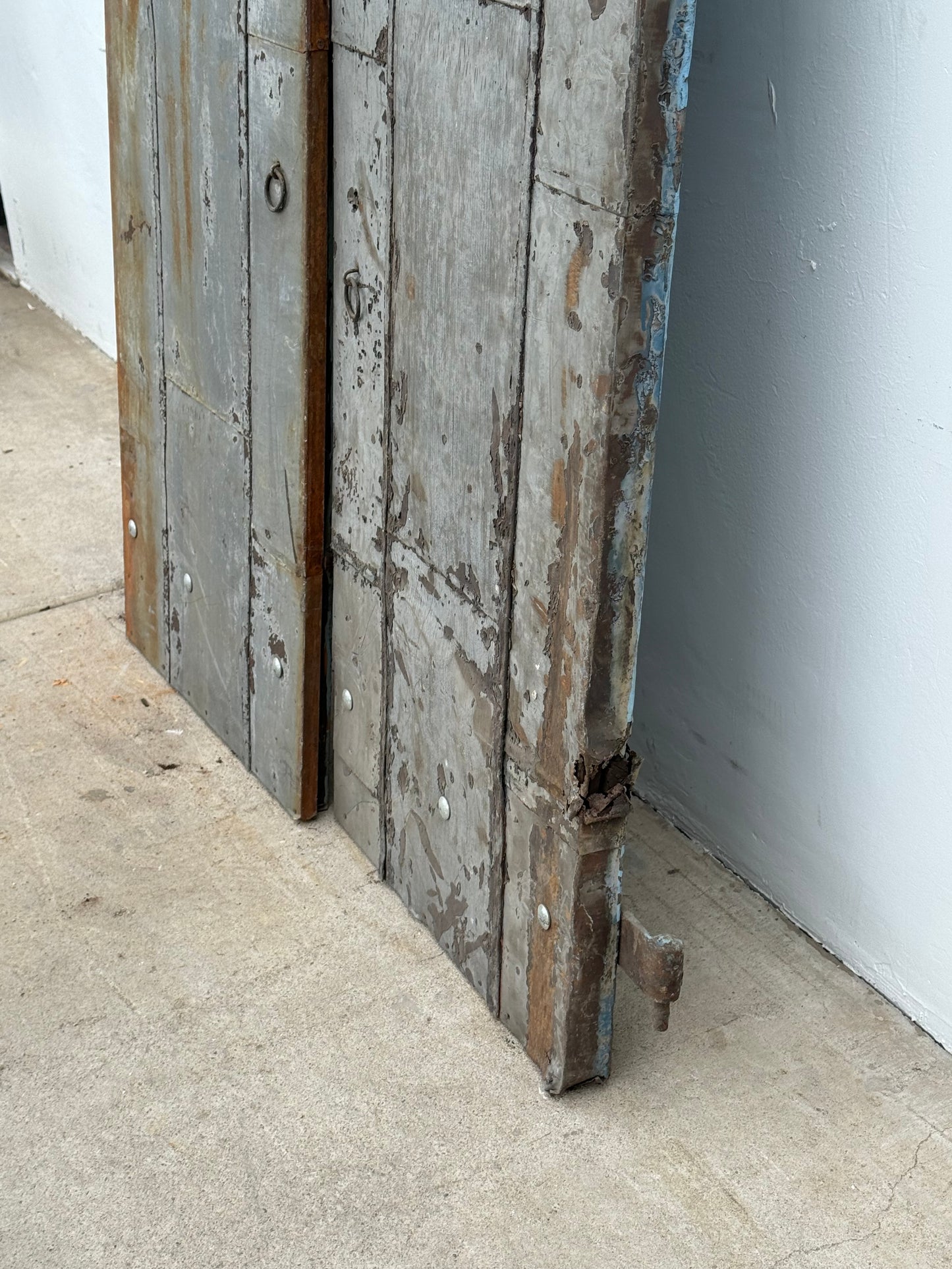 Pair of Industrial Metal Factory Shutter Doors (Large)