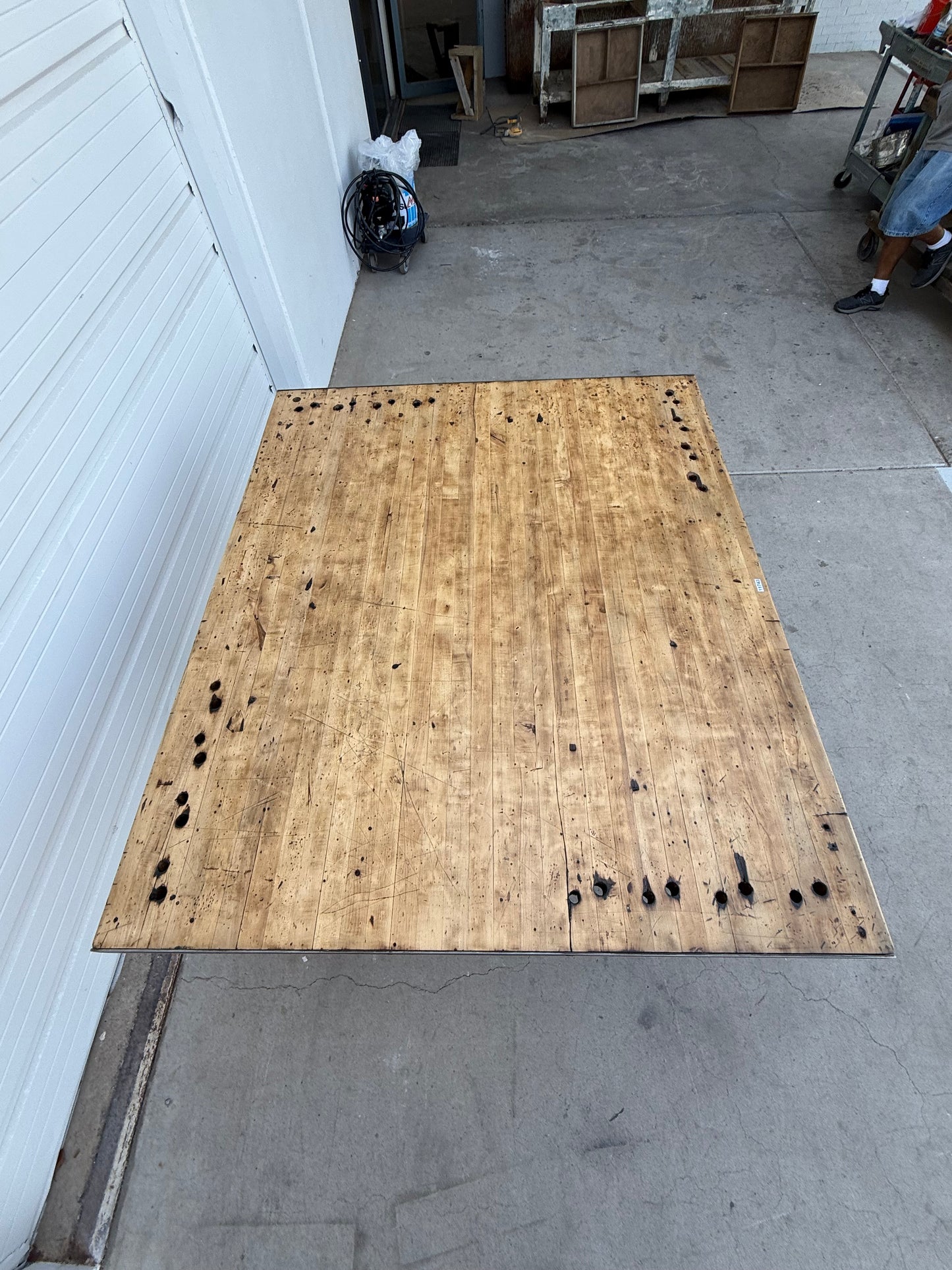 Industrial Wood & Iron Dining Table