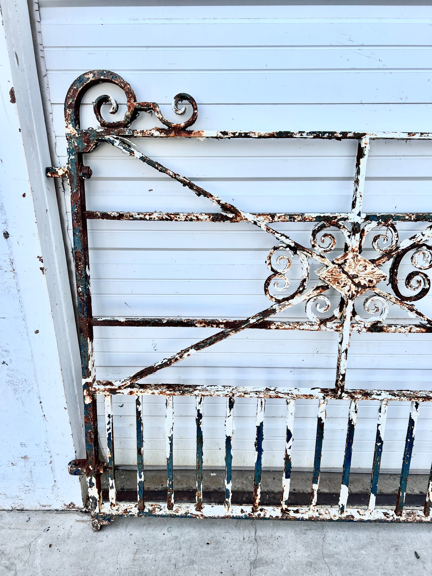 French Cast Iron Painted Gate
