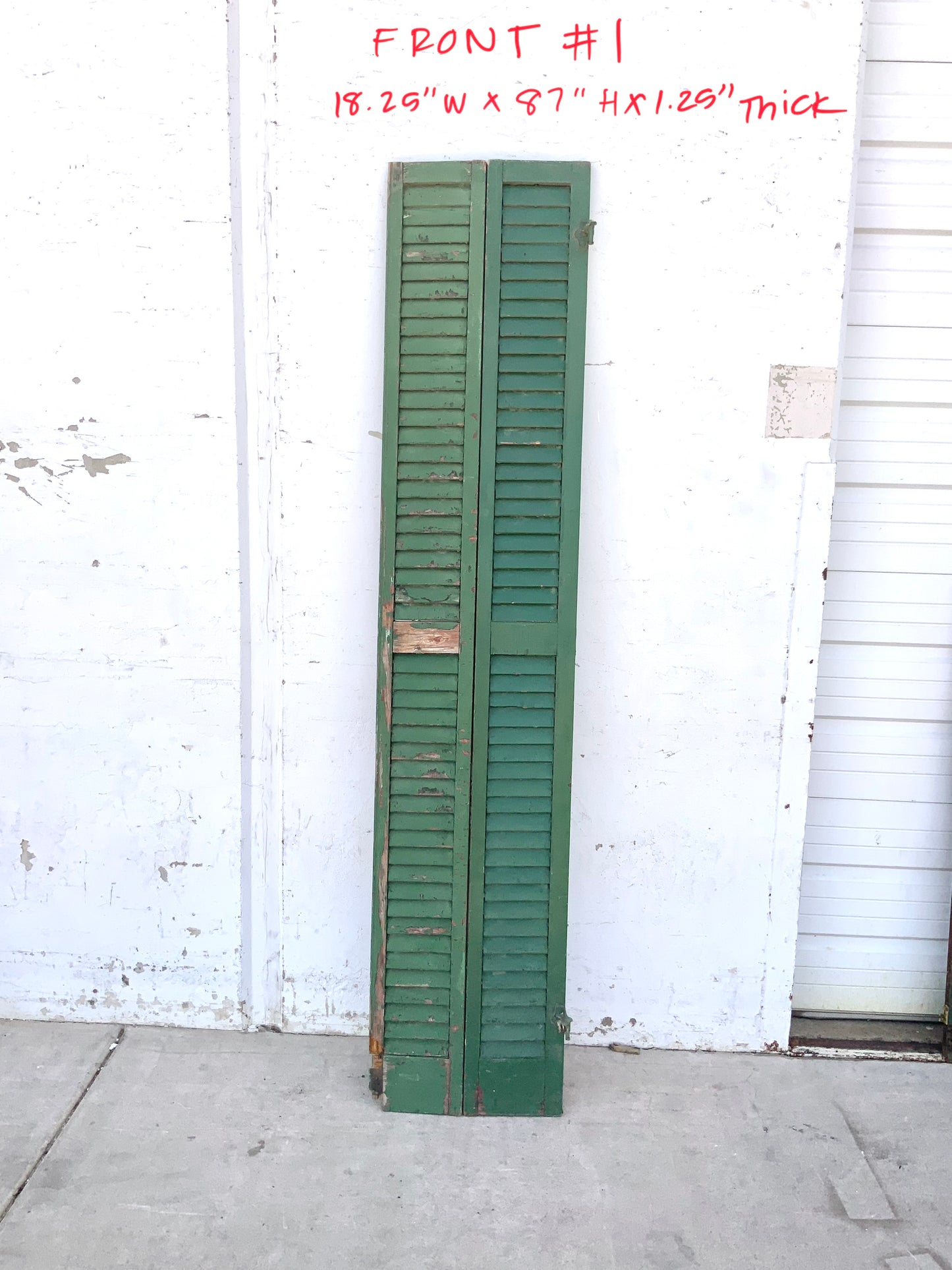 Tall Green Shutter