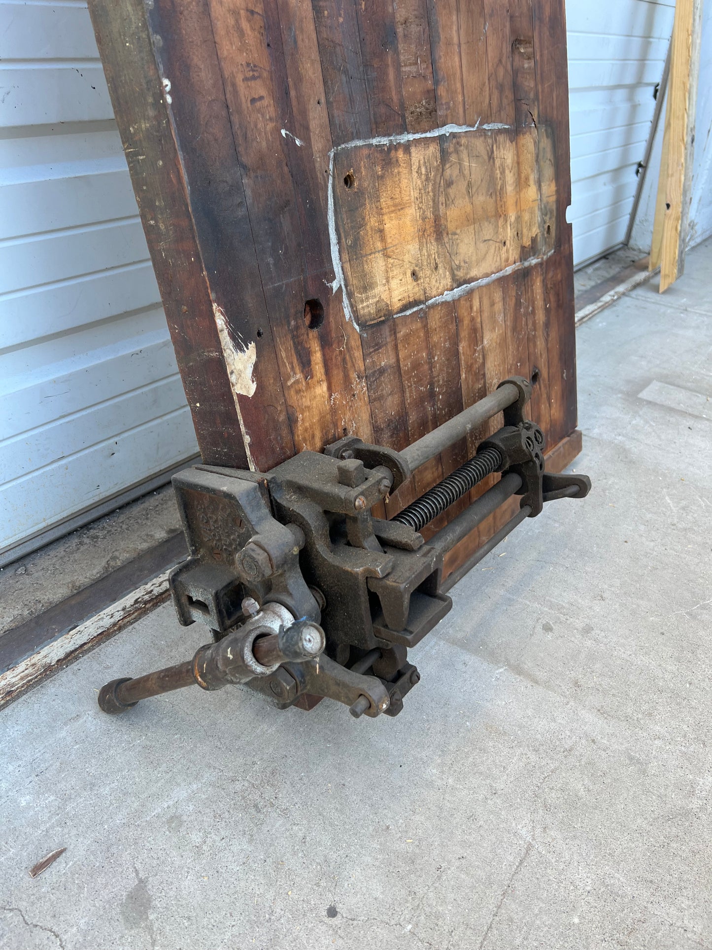 Antique Wooden Work Table Top