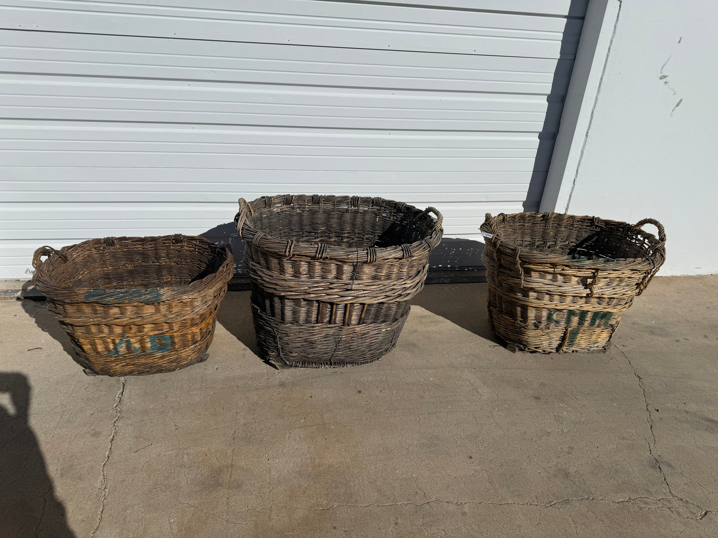 Large French Champagne Basket from Saint-Coulomb, France