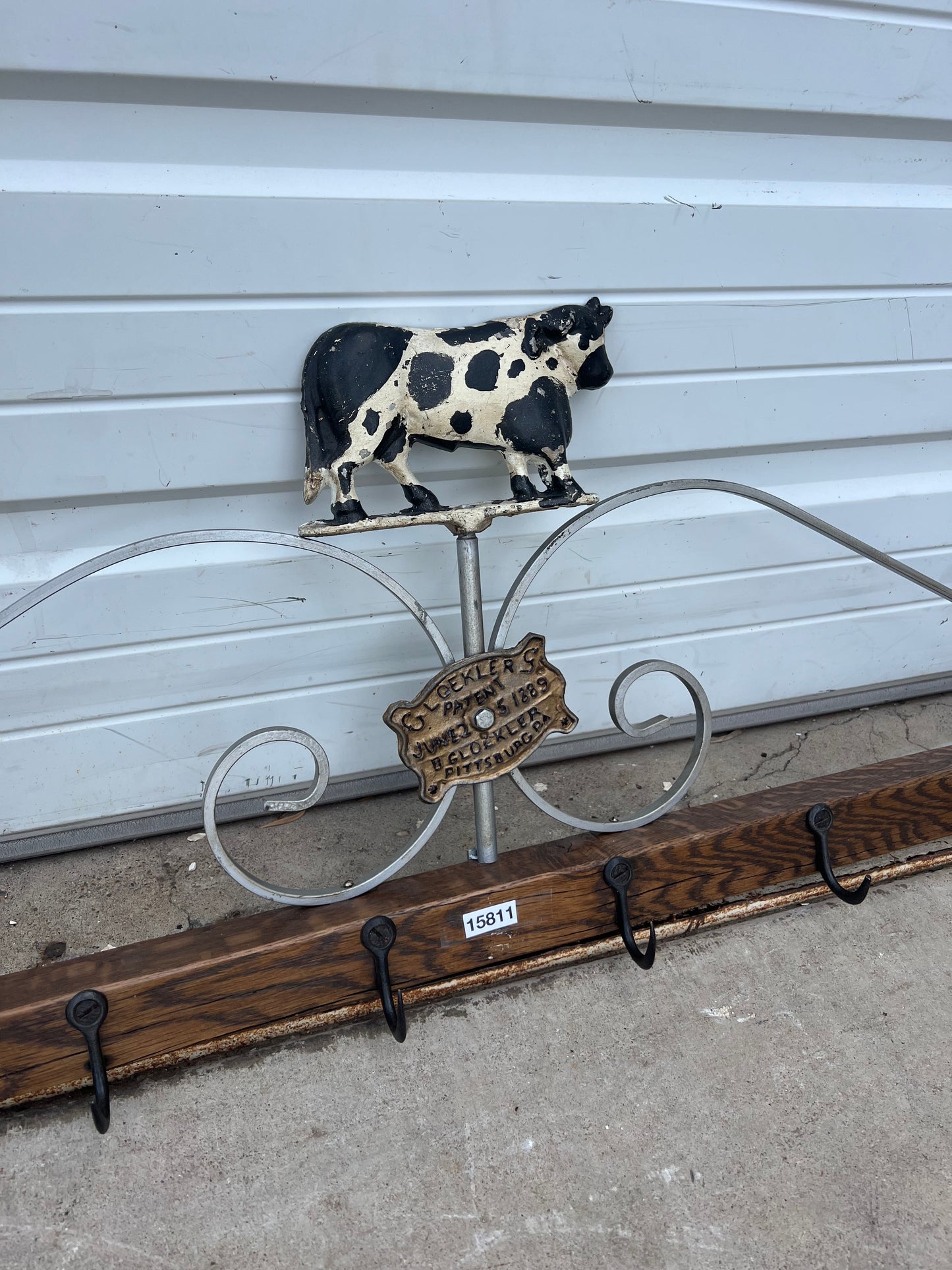 Gloeker Meat Rack w/Painted Bull Finial