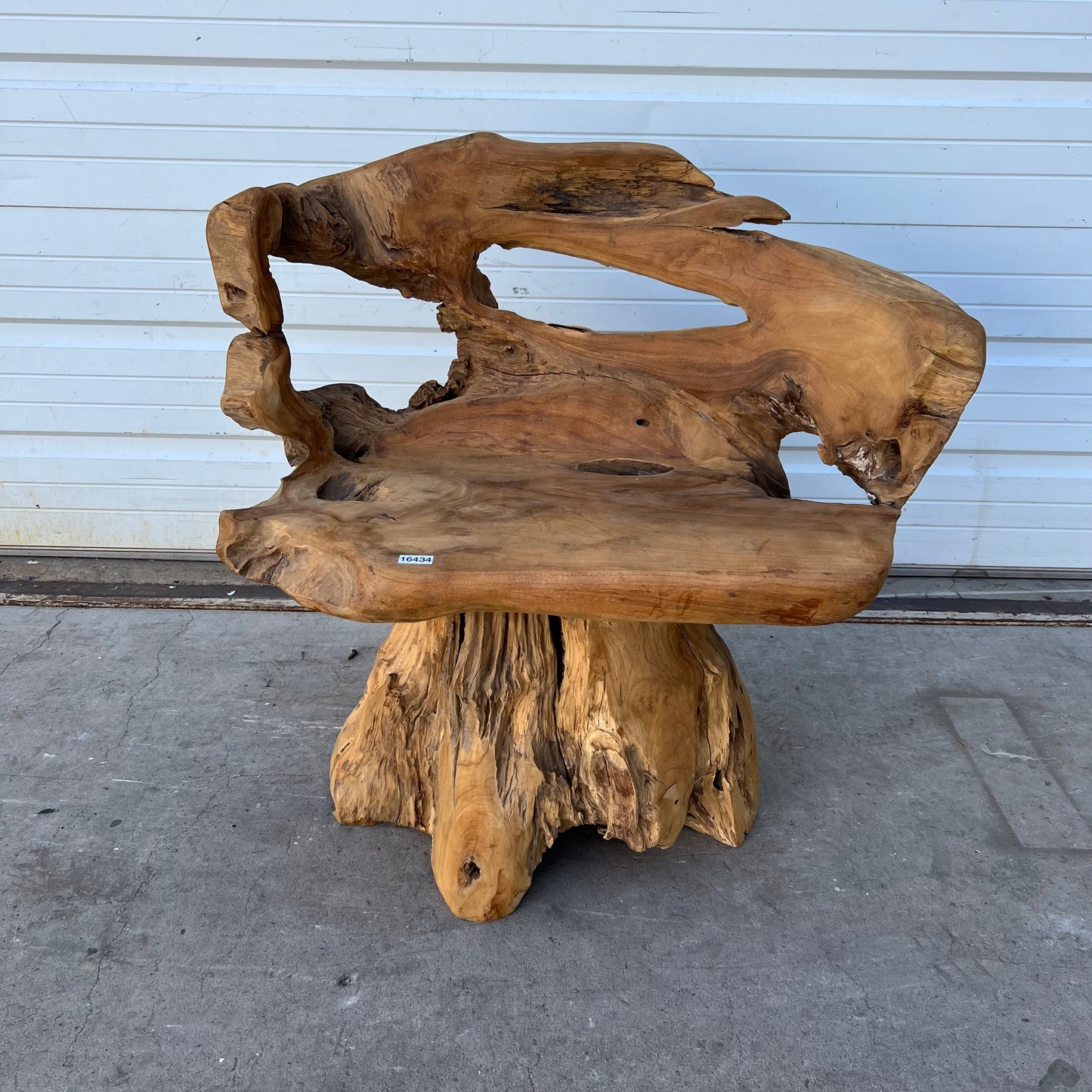 Primitive Wooden Stump/Root Chair