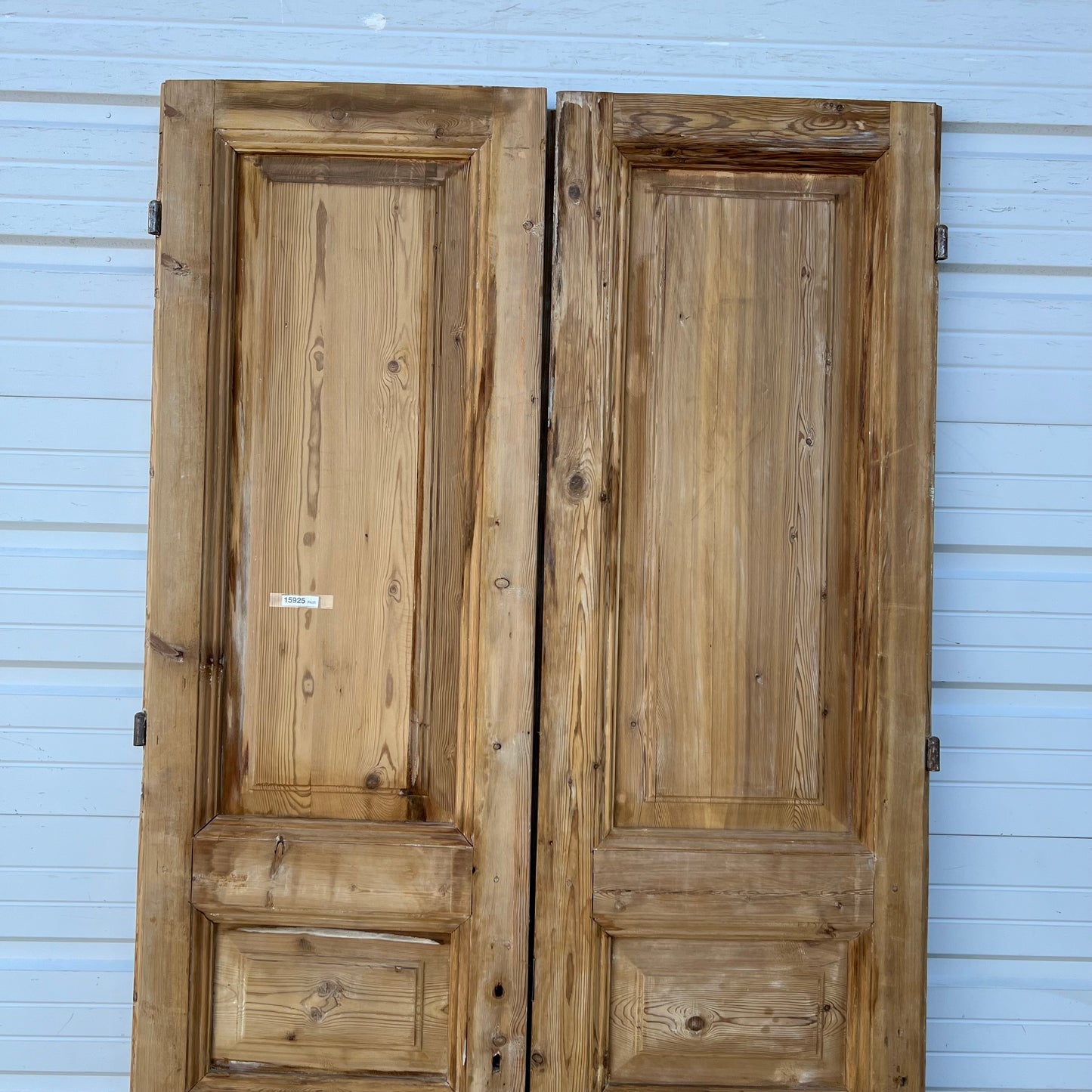 Pair of Wood 6-Panel French Doors