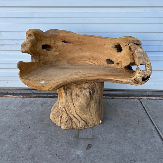 Primitive Wooden Stump/Root Chair