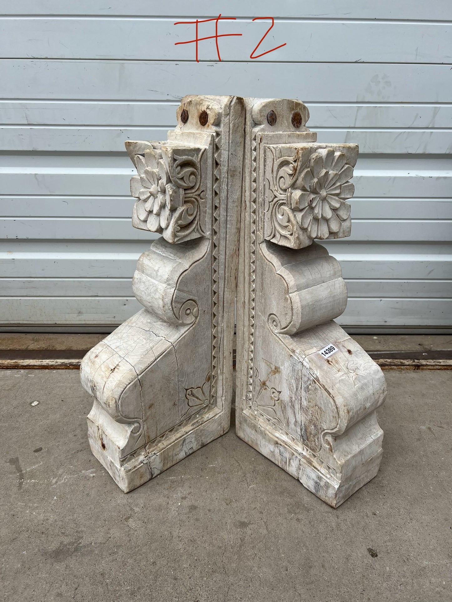 Pair of Natural Wood Corbels