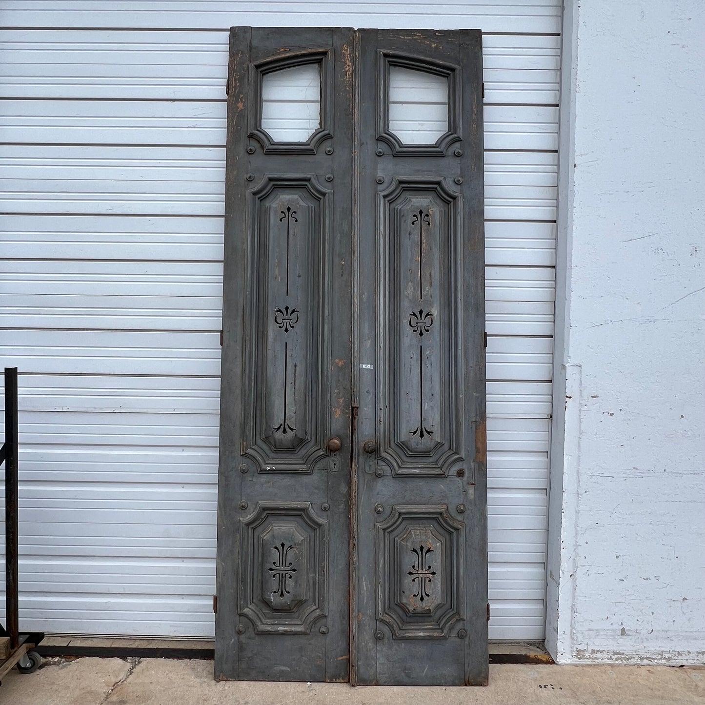 Pair of Painted Architectural Doors