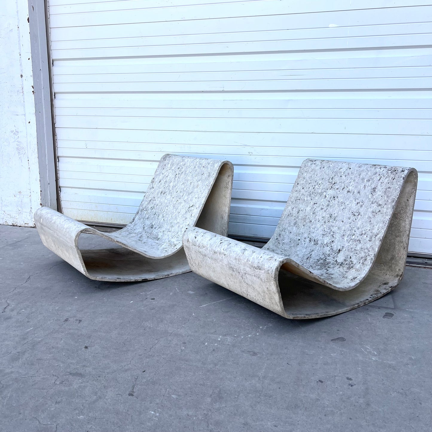 Pair of Willy Guhl Loop Chairs