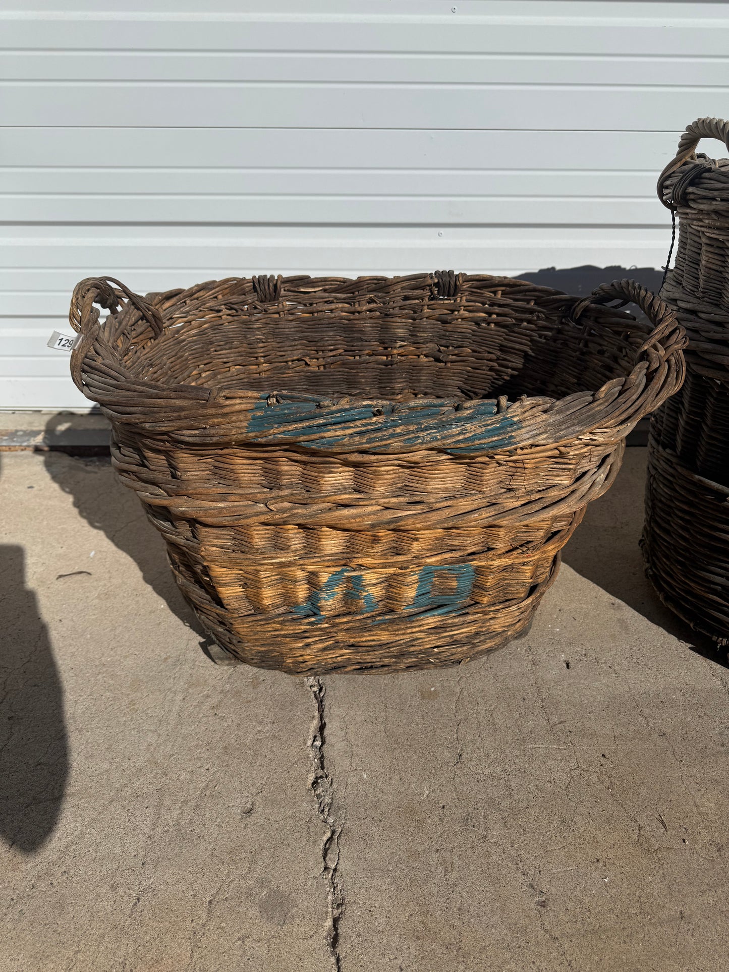 Large French Champagne Basket from Saint-Coulomb, France