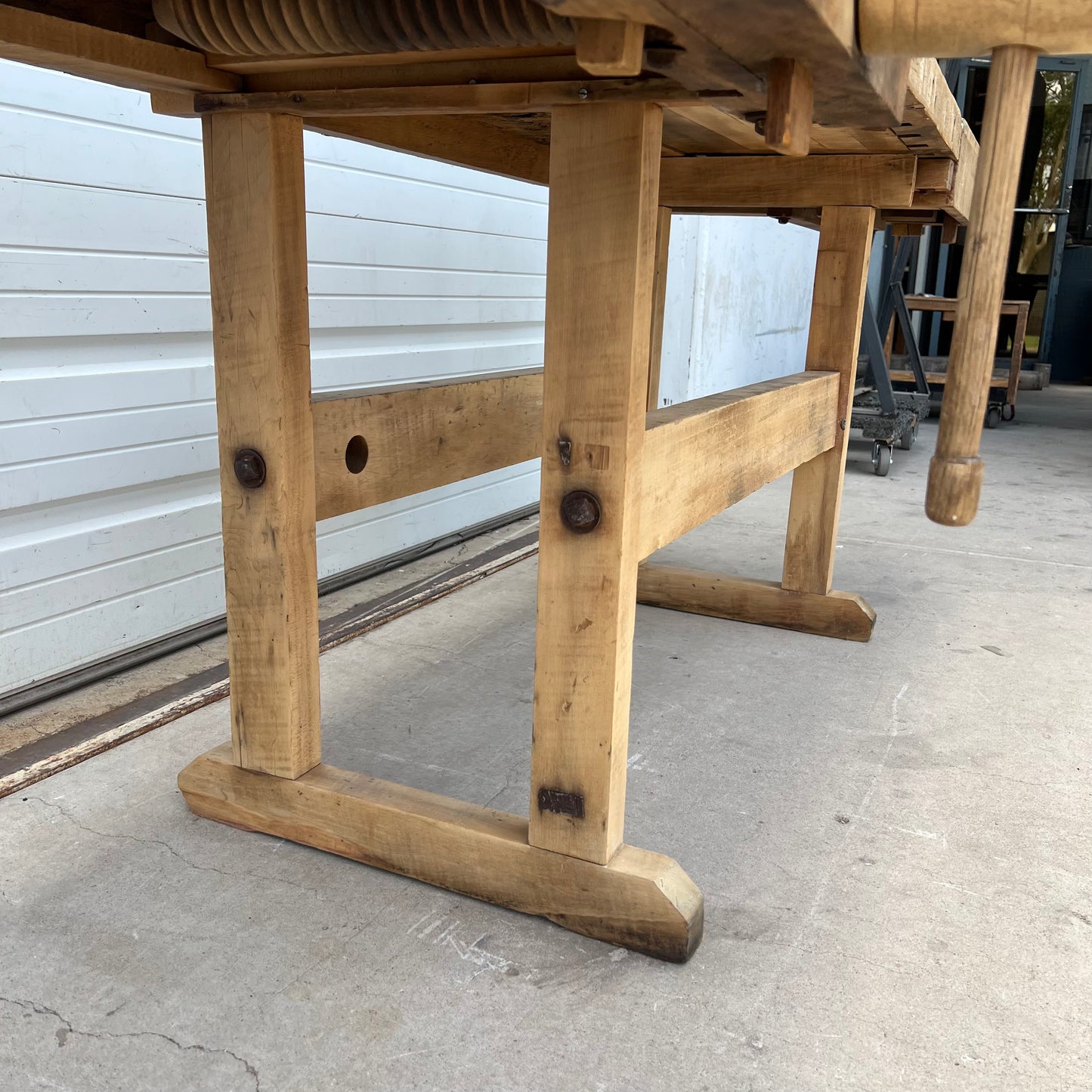 French Work Table with Two Vise