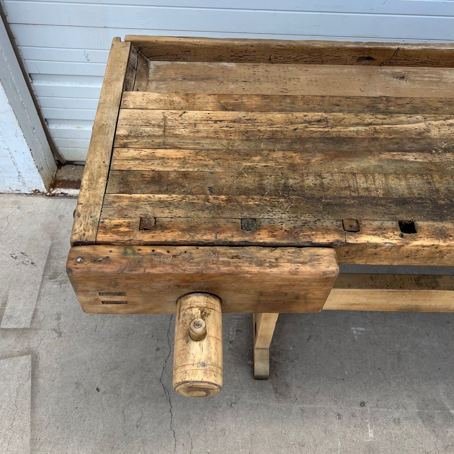 French Work Table with Two Vise