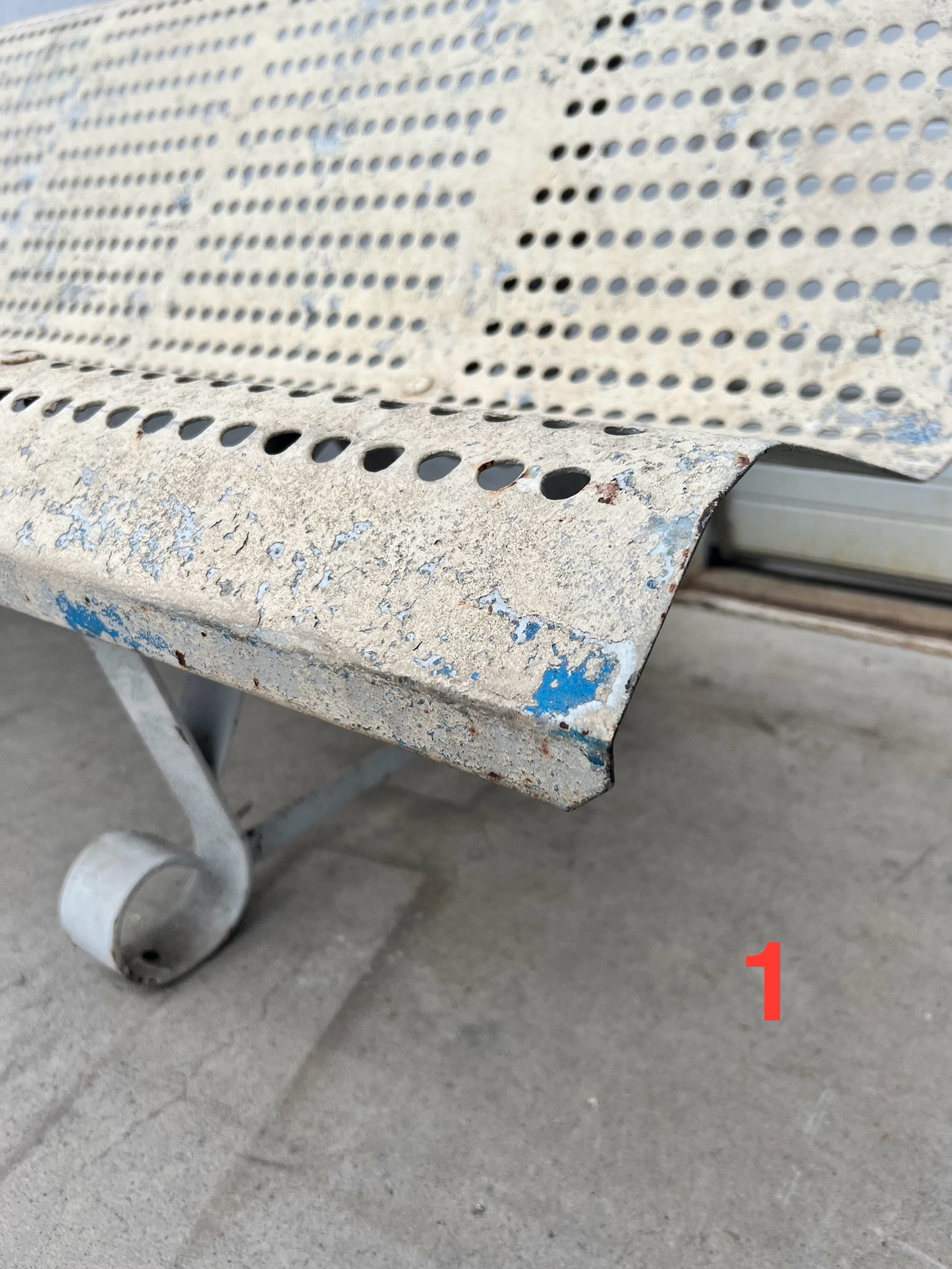 French Metal Bench