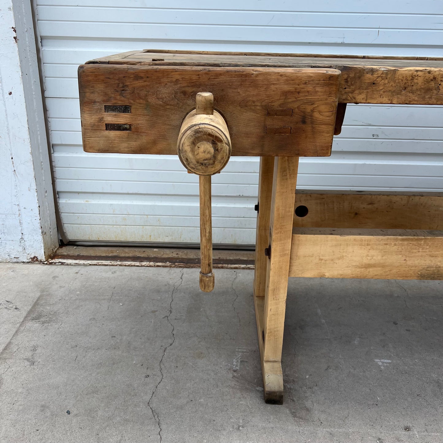 French Work Table with Two Vise