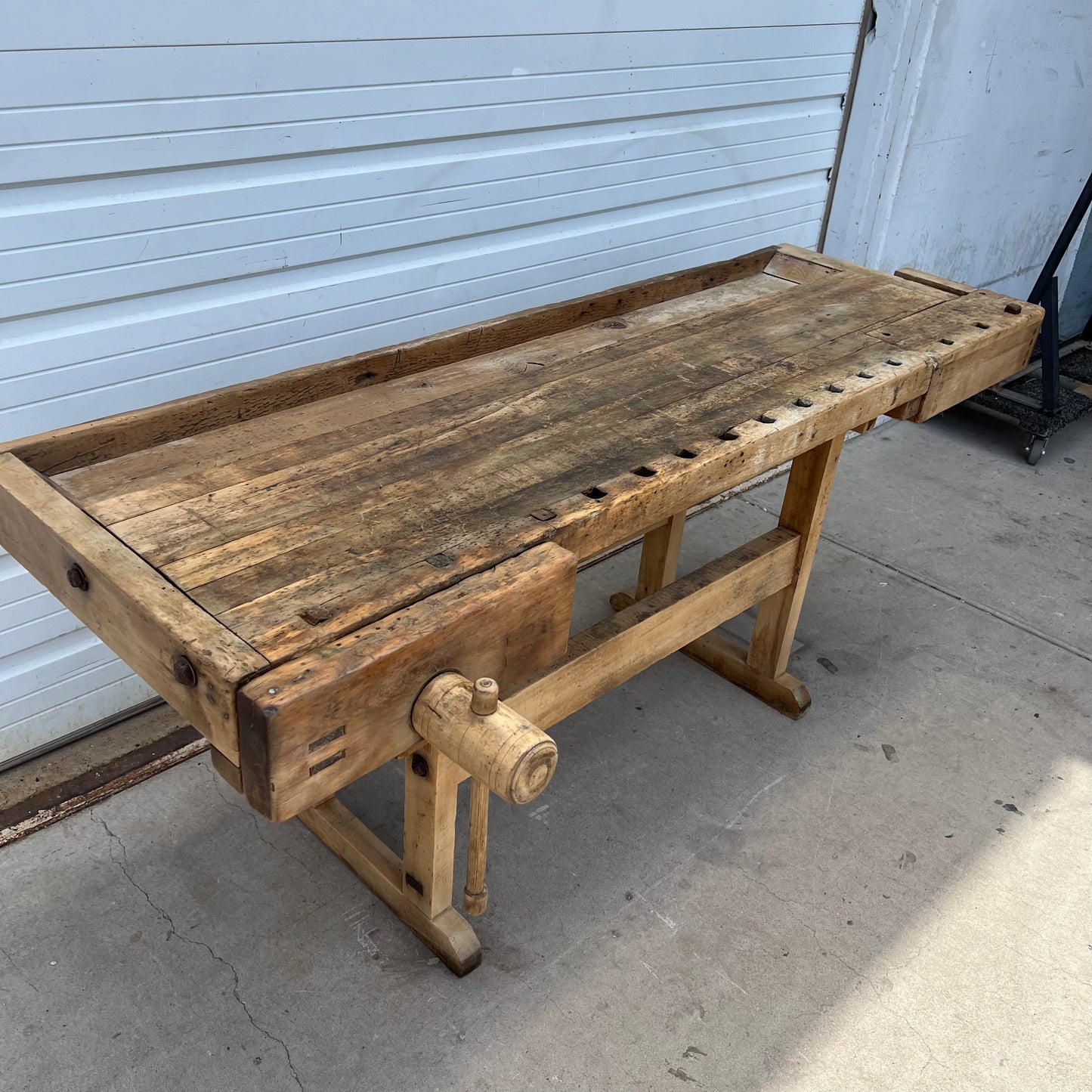 French Work Table with Two Vise
