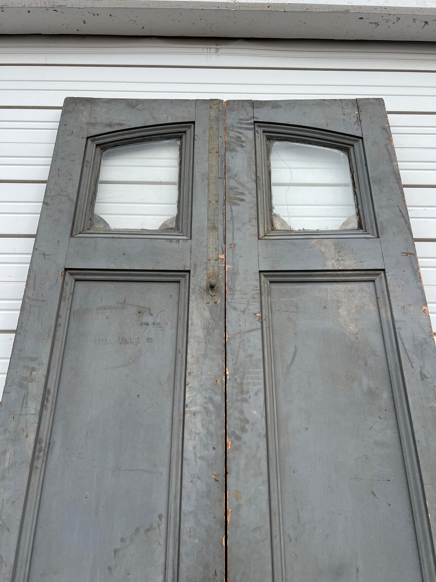 Pair of Painted Architectural Doors