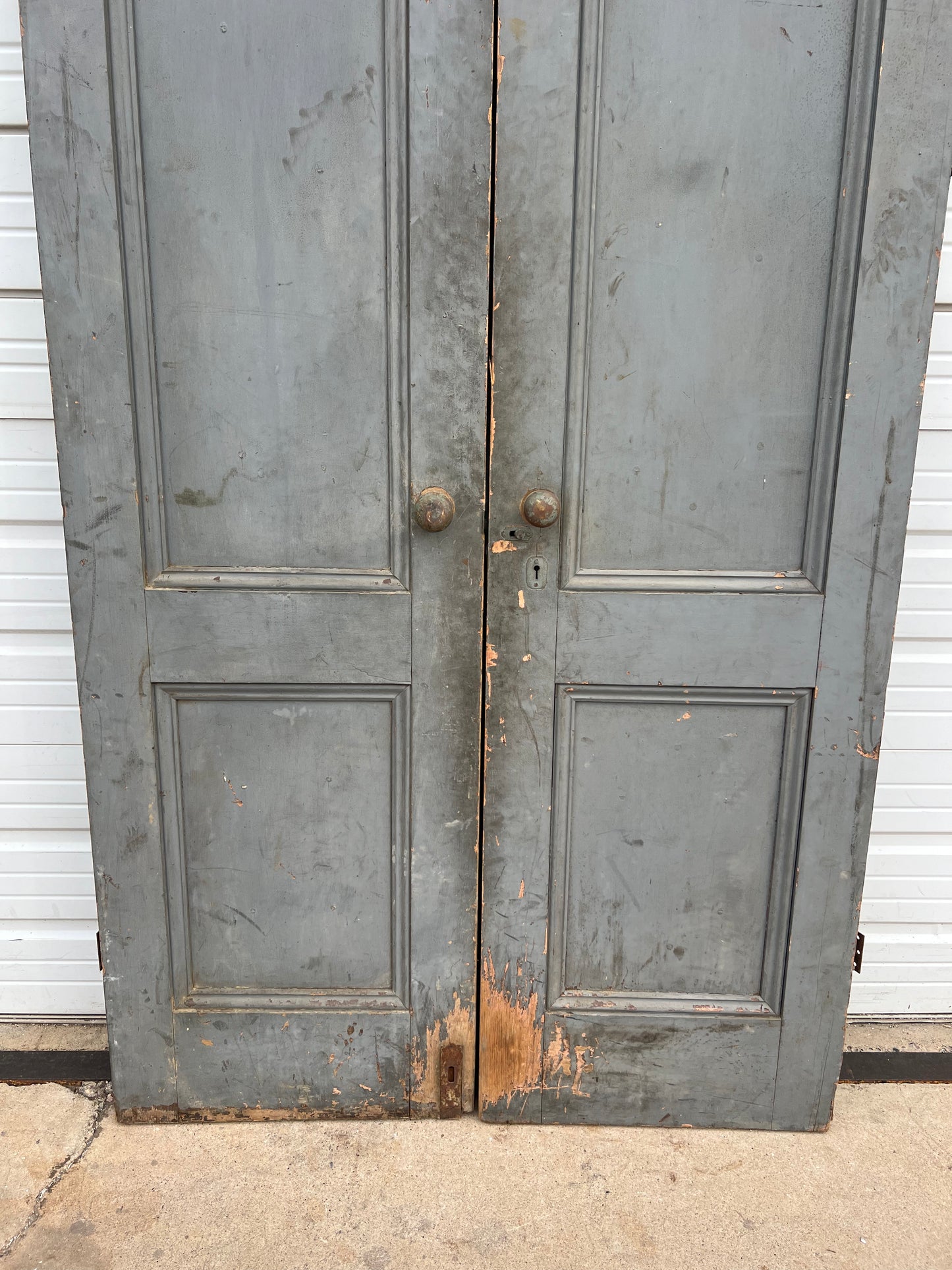 Pair of Painted Architectural Doors