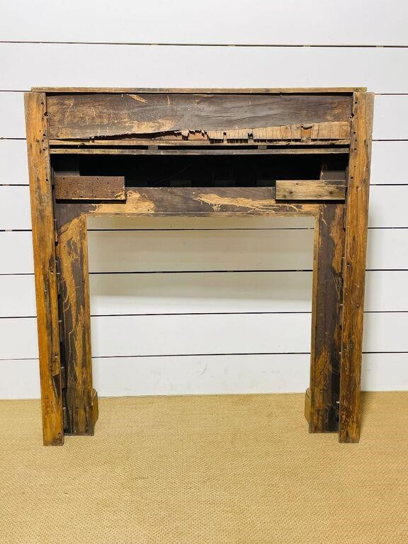 Wooden Farmhouse Fireplace Mantel