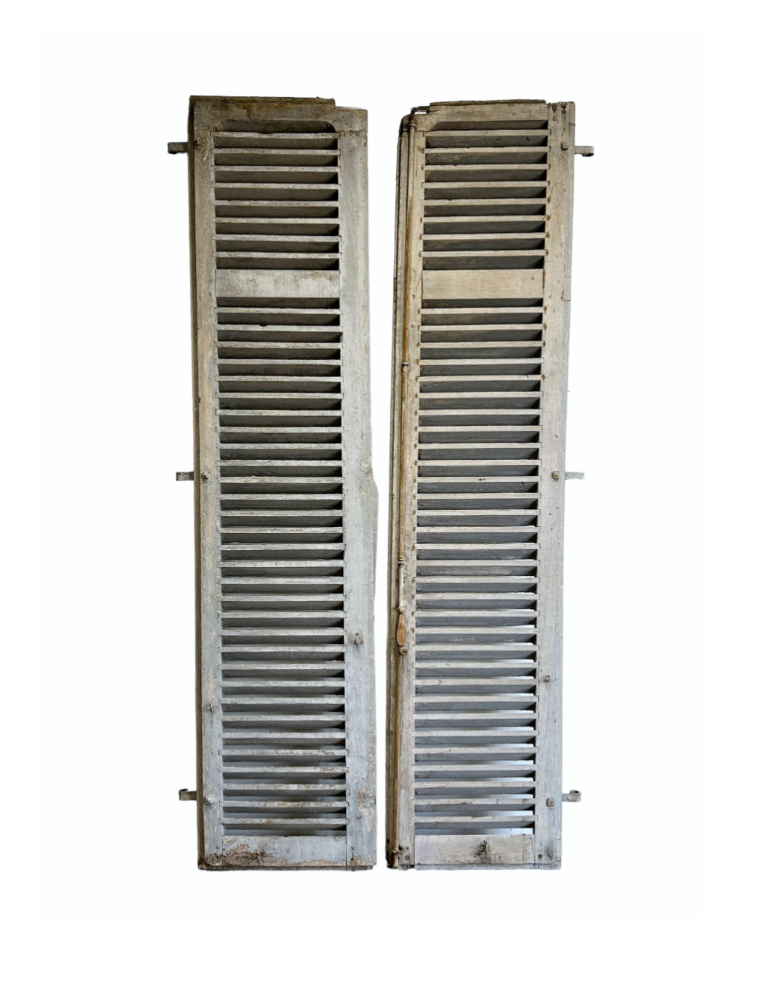 Pair of French Painted Shutters