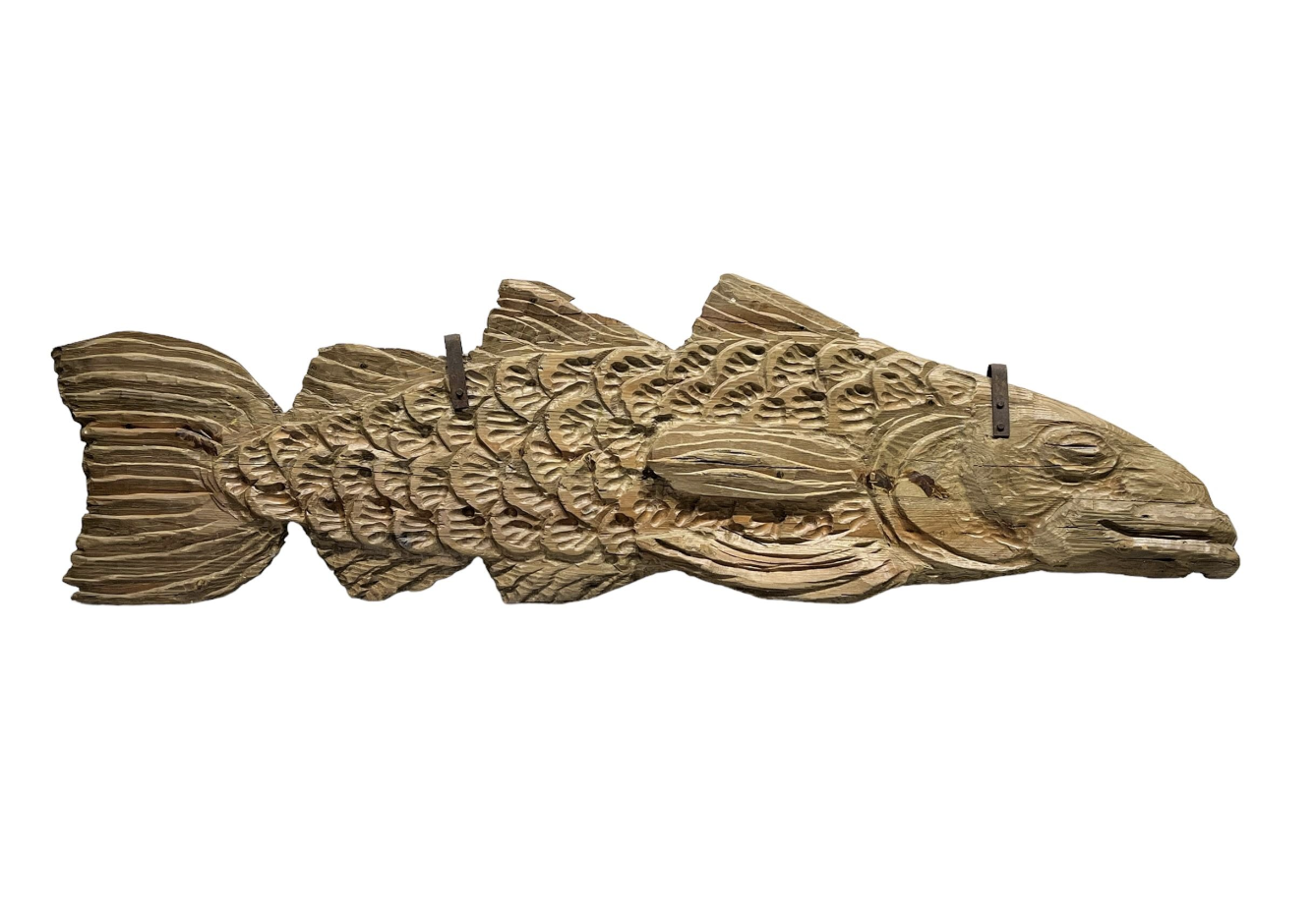 Carved Wooden Fish Trade Sign