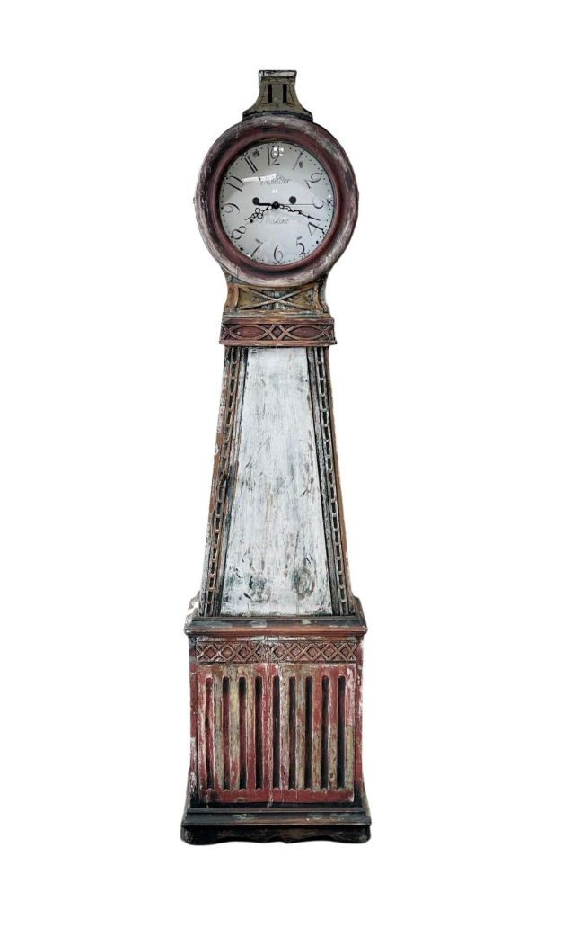 19th C. Swedish Painted Mora Clock Case