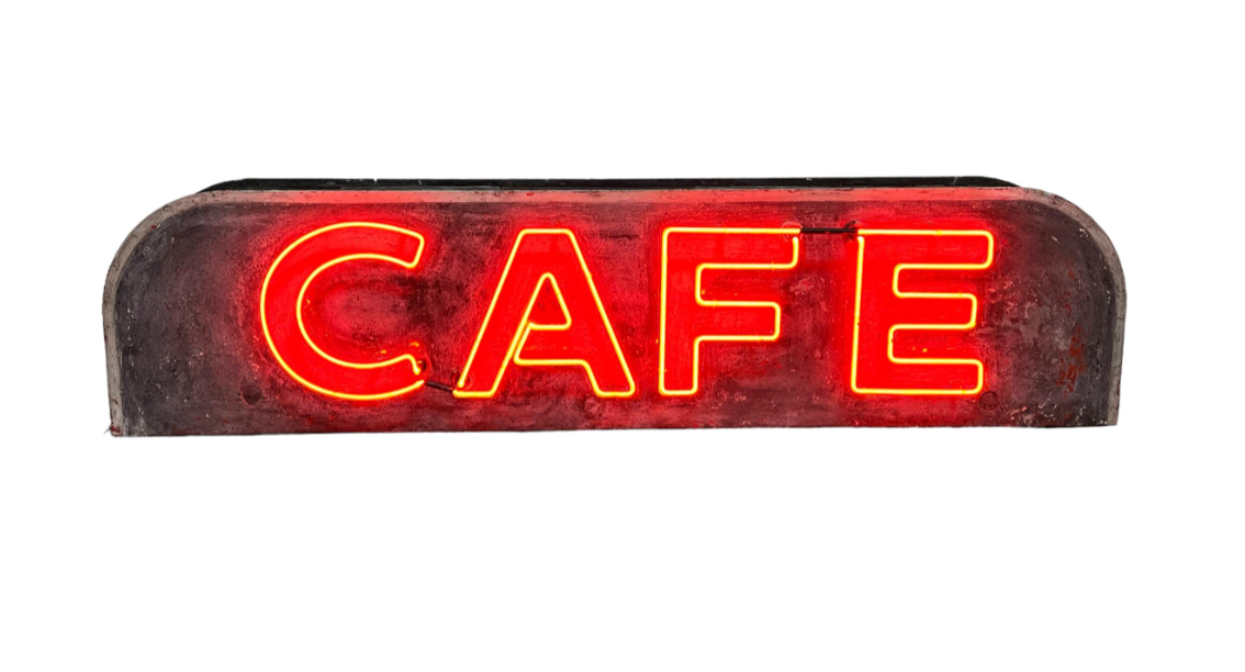 Neon Cafe Sign