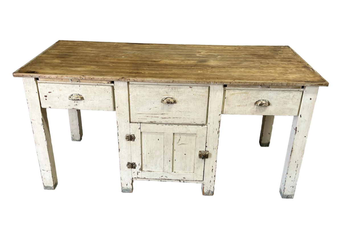 Painted Bakery Work Table