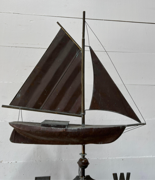 Sailboat Weathervane on Cupola