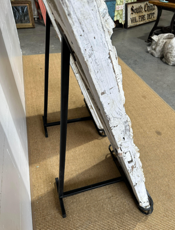 Pair of 18th C. Spanish Doors with Custom Stands