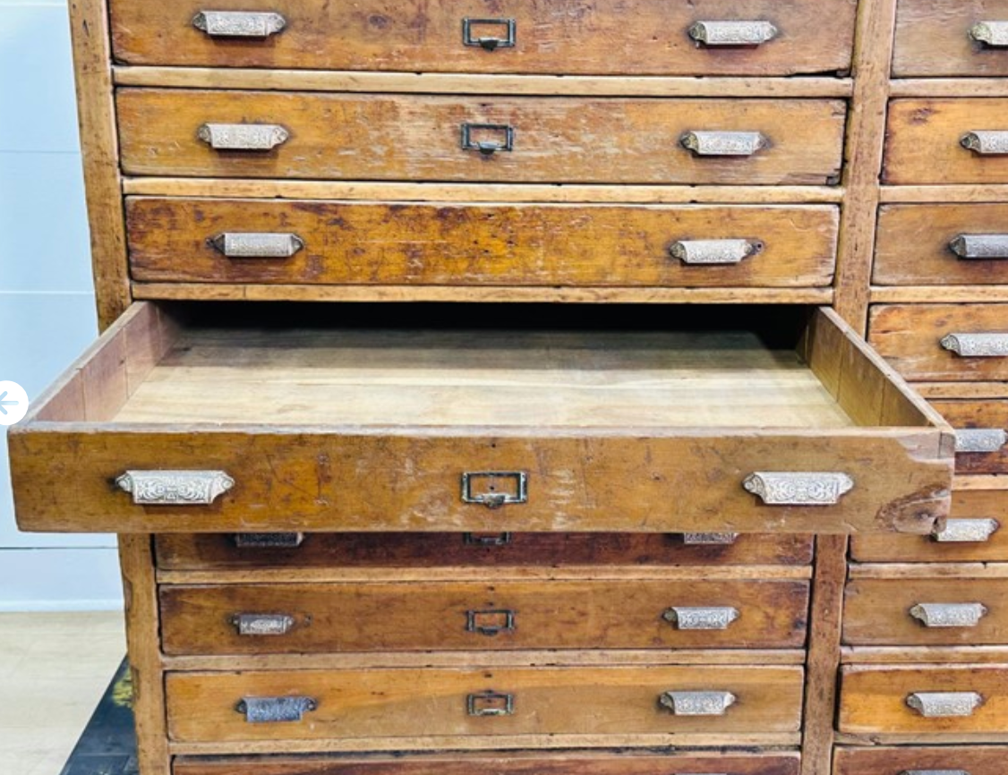 18 Drawer Map Cabinet