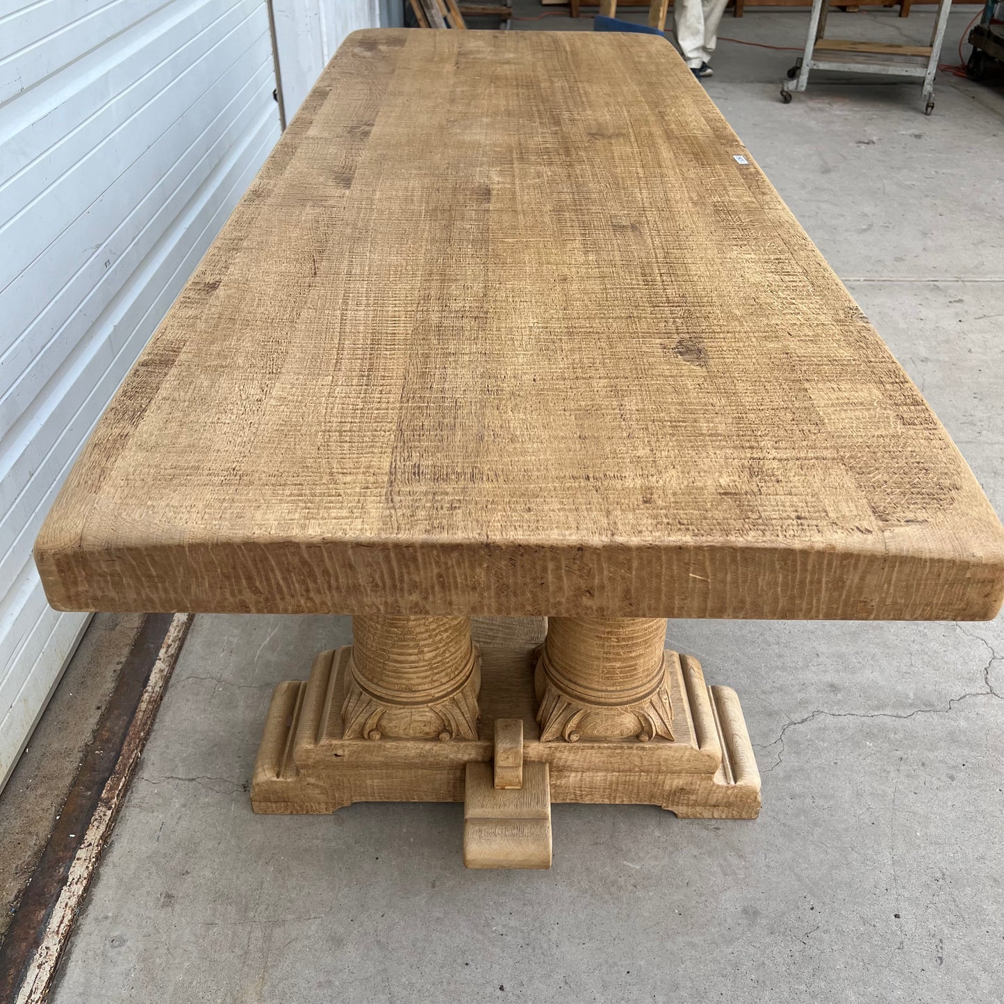 Wood French Dining Table with Corinthian Style Base