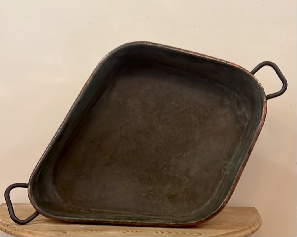 Antique French Copper Turbot Poacher