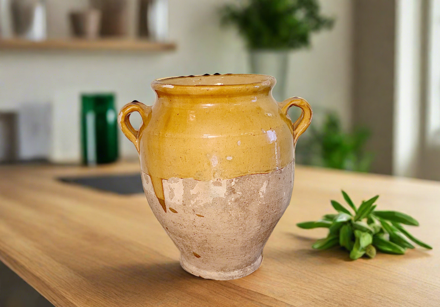 Yellow Confit Pot