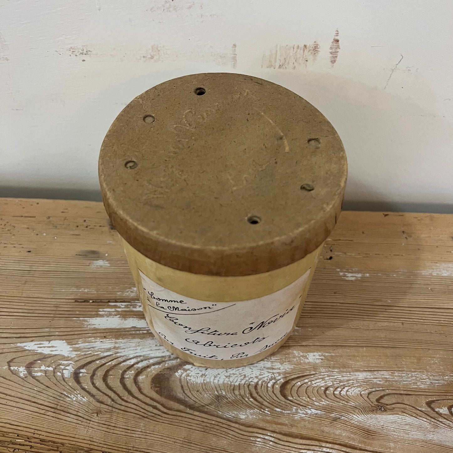 Antique French Jam Jar with Lid