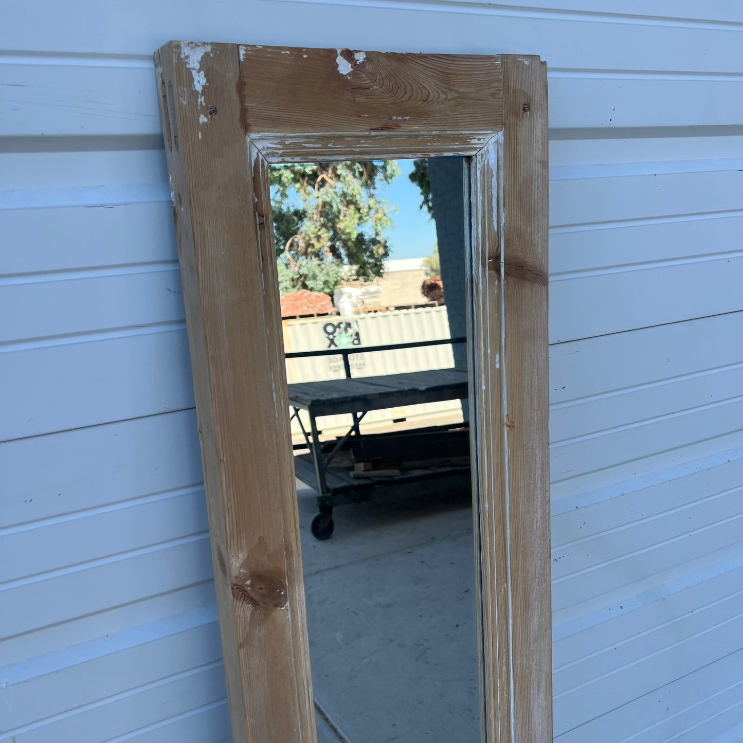 Wood Framed Rectangle Mirror