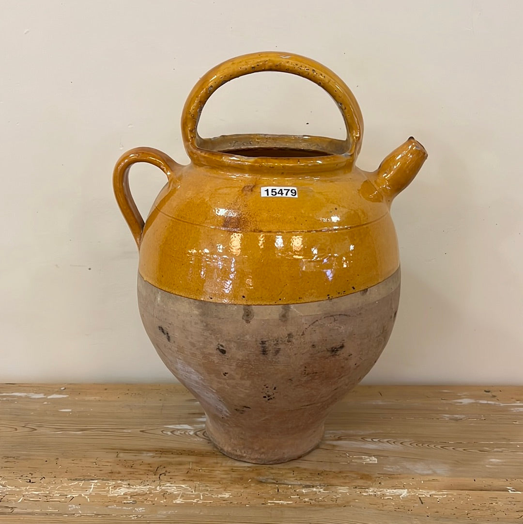 Large Yellow French Pitcher