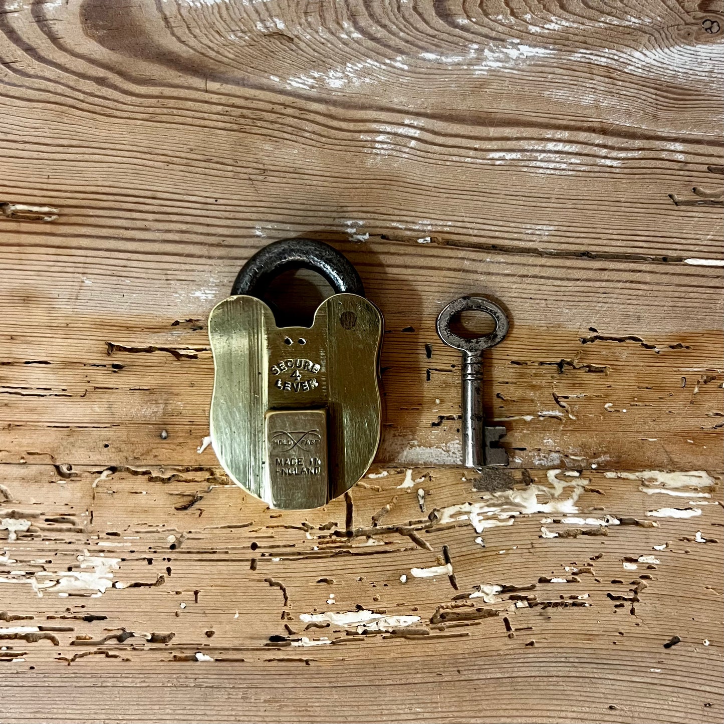 Mini Padlock with Skeleton Key